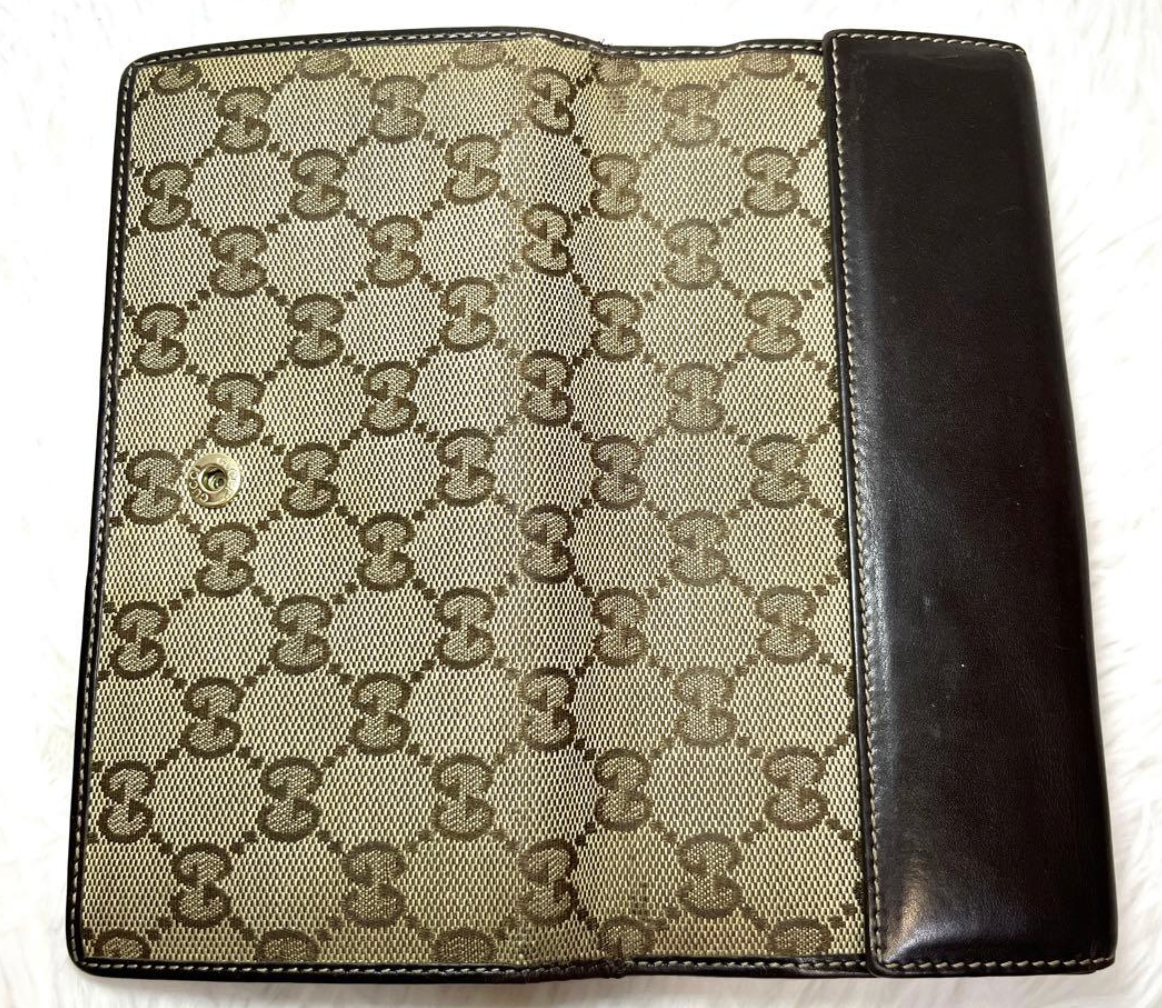 Gucci Portefeuille Long GG Canvas Marron – Lovely Heart