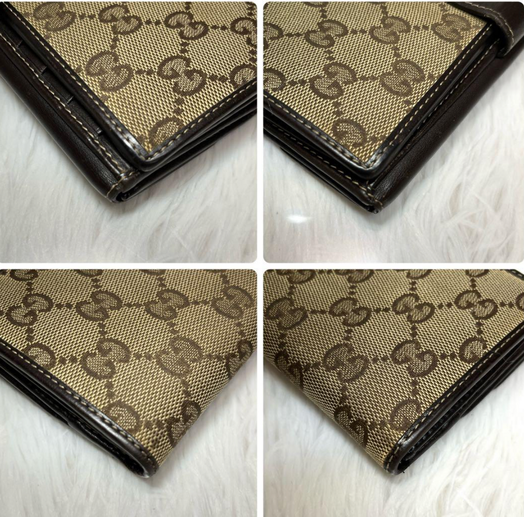Gucci Portefeuille Long GG Canvas Marron – Lovely Heart