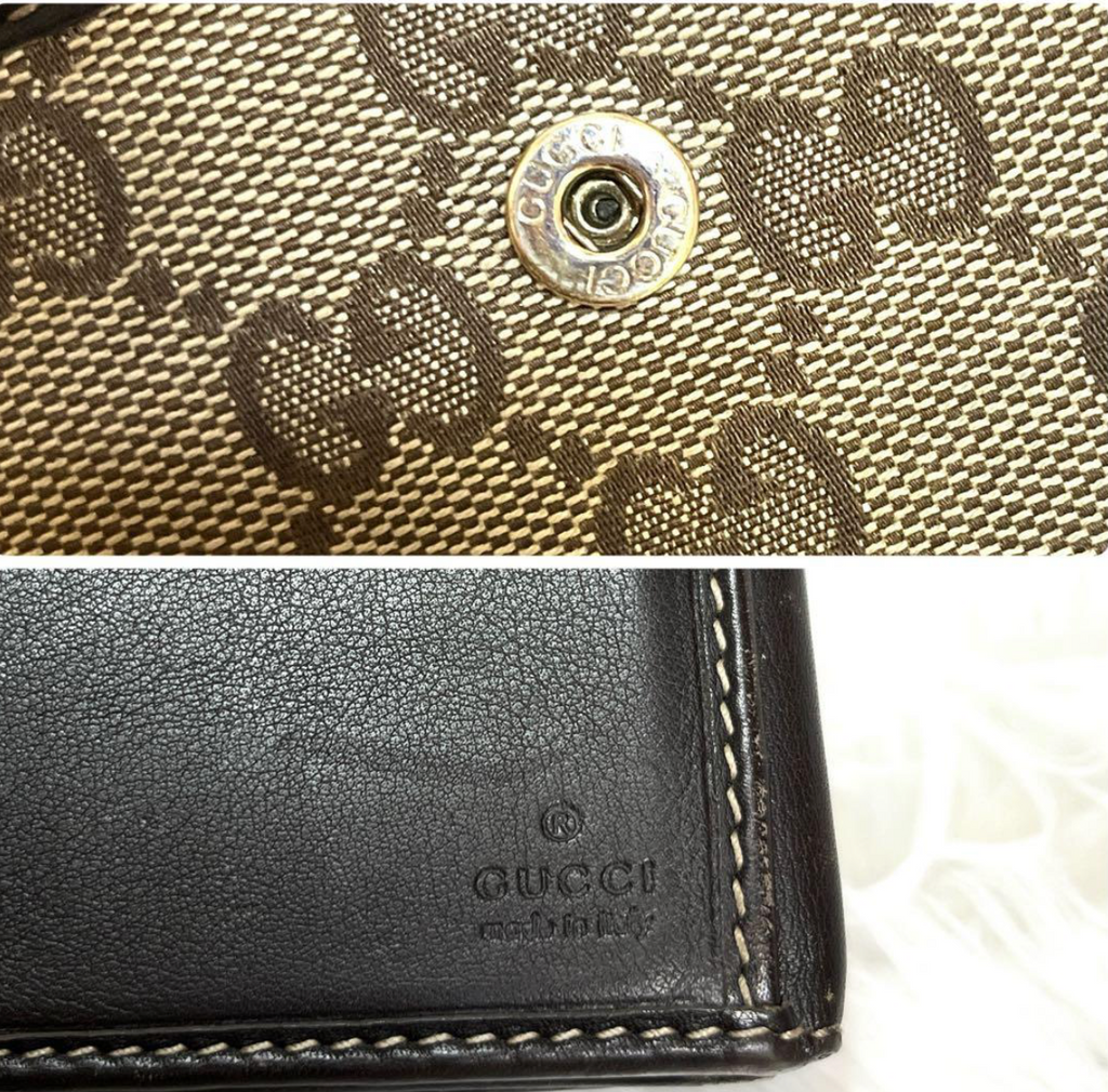Gucci Portefeuille Long GG Canvas Marron – Lovely Heart