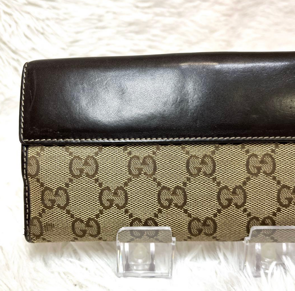 Gucci Portefeuille Long GG Canvas Marron – Lovely Heart