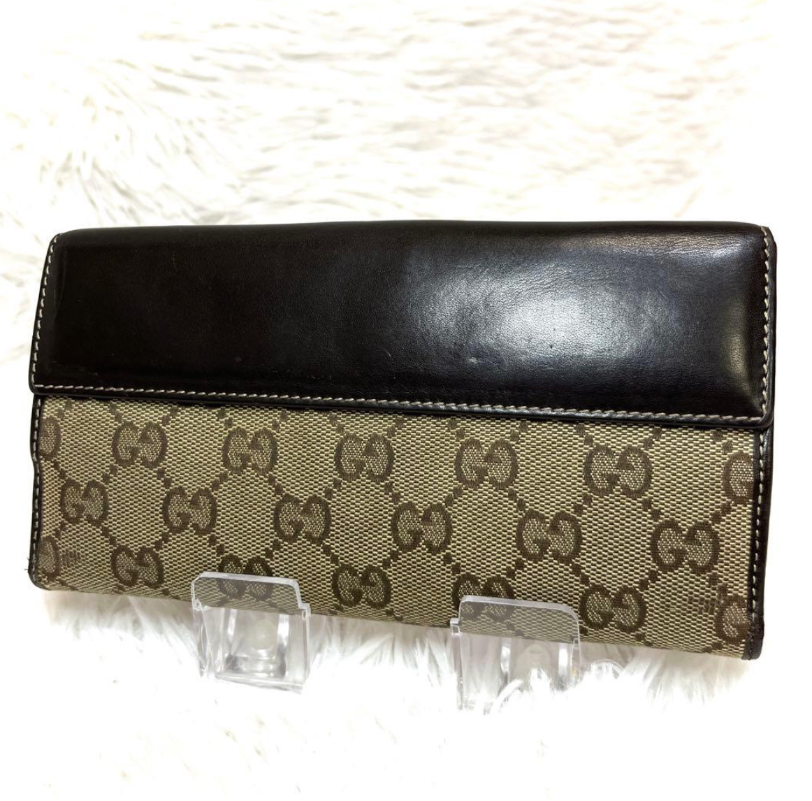 Gucci Portefeuille Long GG Canvas Marron – Lovely Heart