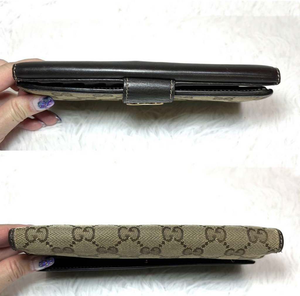 Gucci Portefeuille Long GG Canvas Marron – Lovely Heart