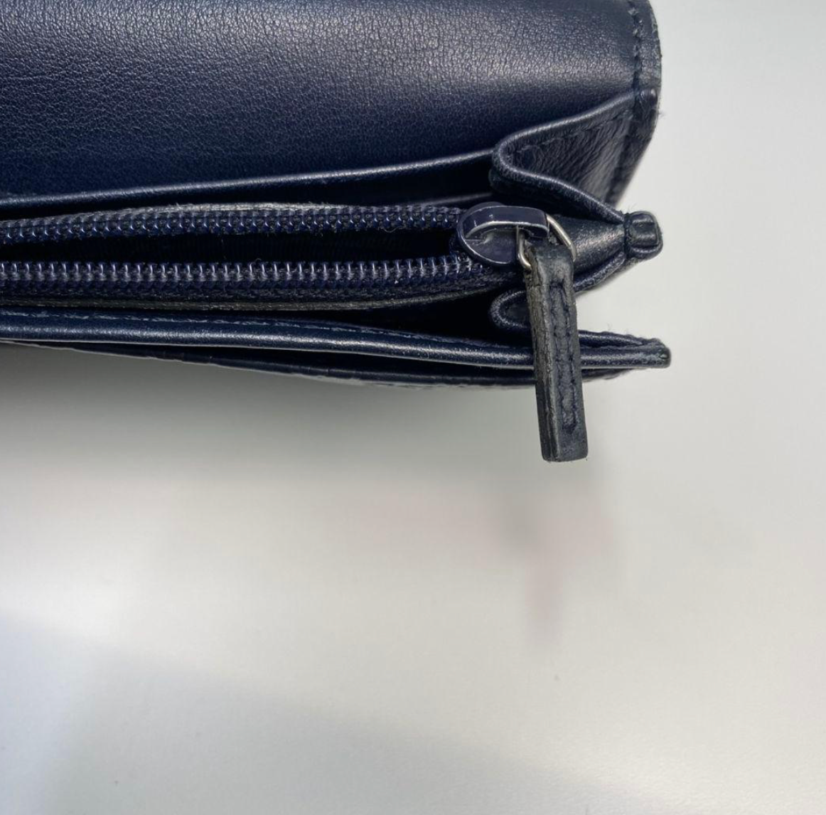 Gucci Portefeuille Long Guccissima Vintage – Cuir Marine – GG