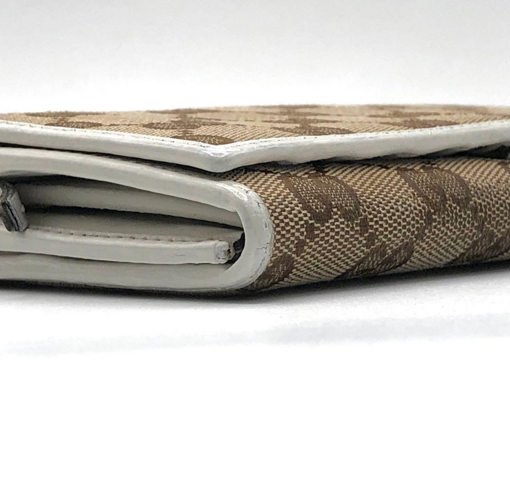 Gucci Portefeuille Long GG Canvas Beige/Blanc