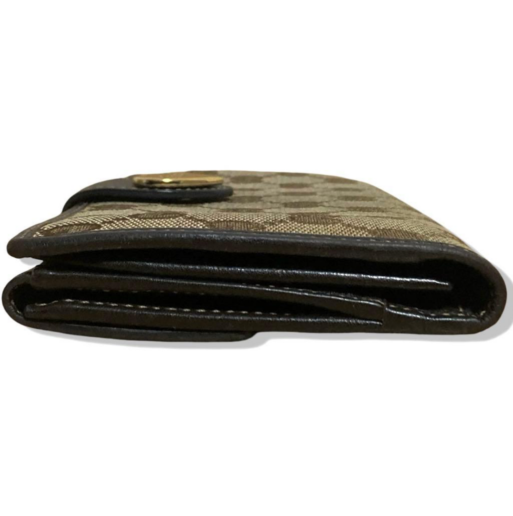 Gucci Portefeuille Long GG Supreme Lovely Heart – Beige/Marron