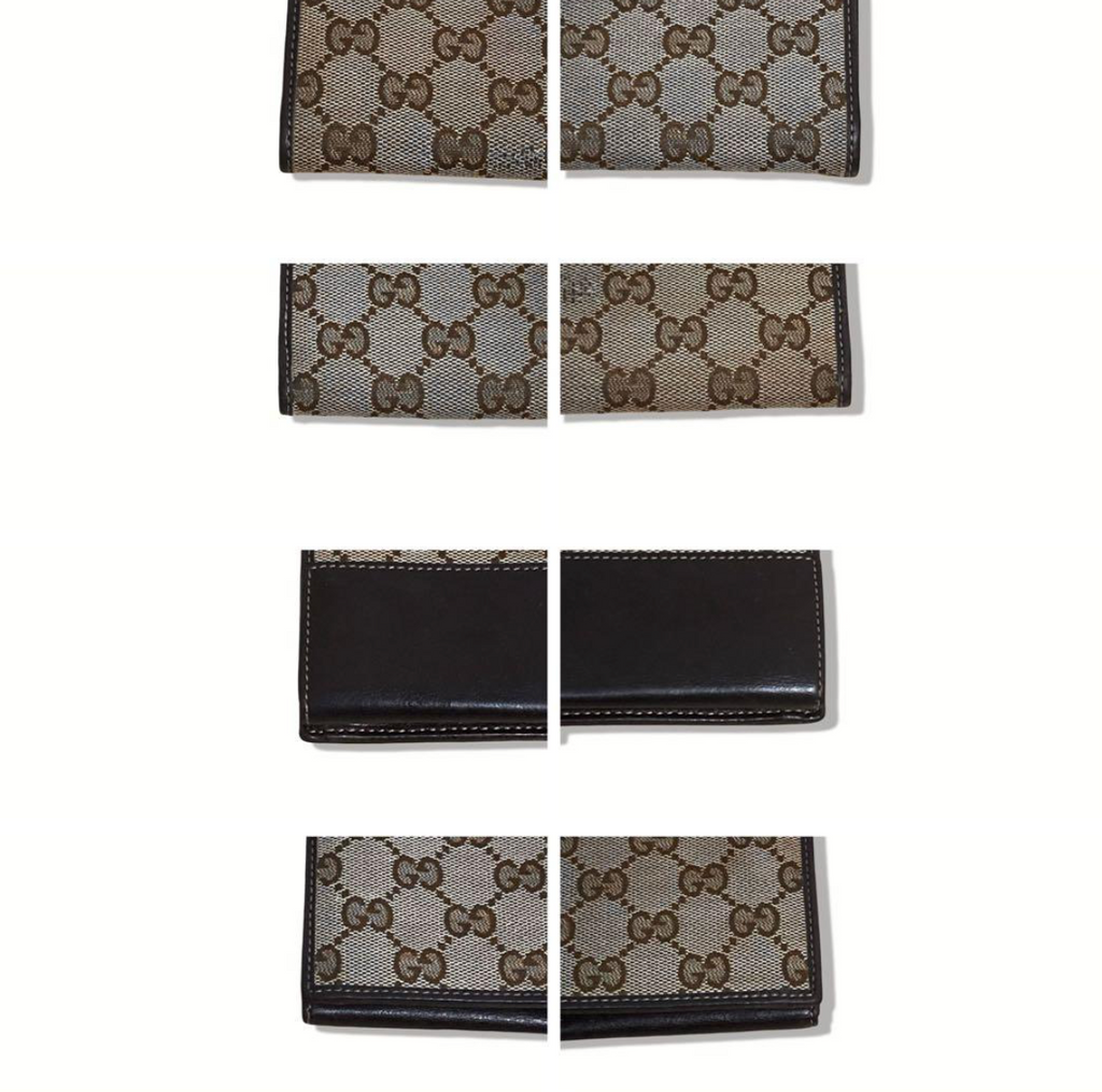 Gucci Portefeuille Long GG Supreme Lovely Heart – Beige/Marron