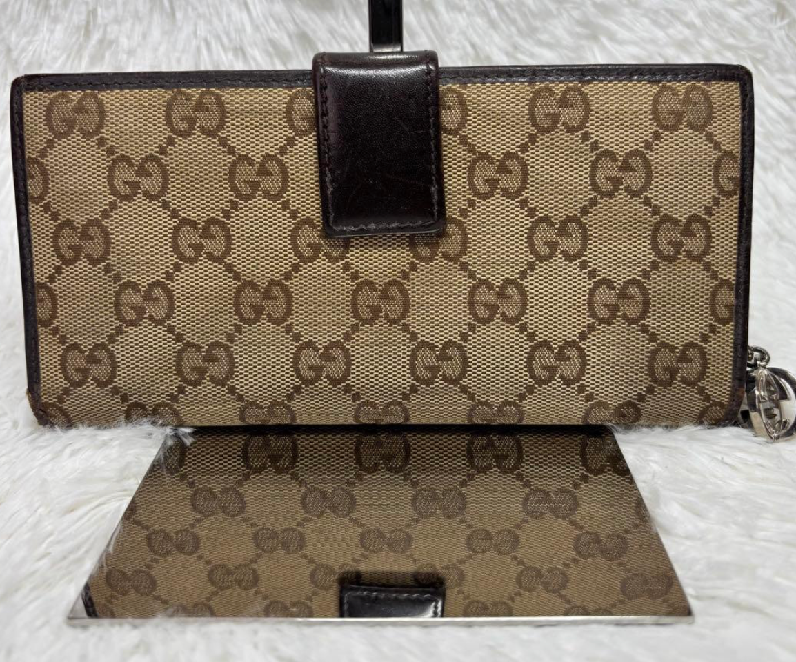 Gucci Portefeuille Long GG Canvas Marron – Interlocking Charm