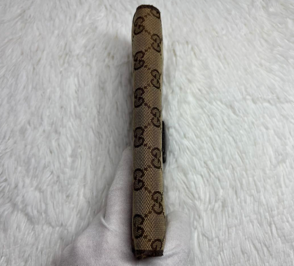 Gucci Portefeuille Long GG Canvas Marron – Interlocking Charm