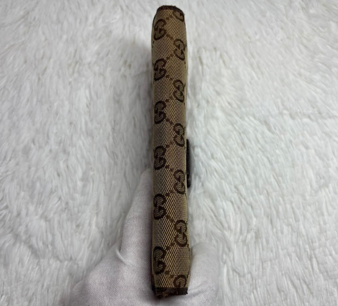 Gucci Portefeuille Long GG Canvas Marron – Interlocking Charm