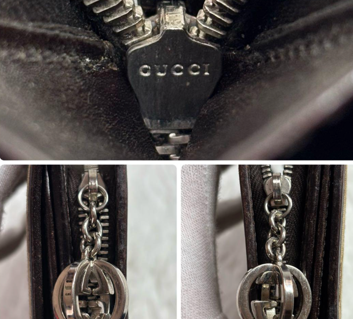 Gucci Portefeuille Long GG Canvas Marron – Interlocking Charm