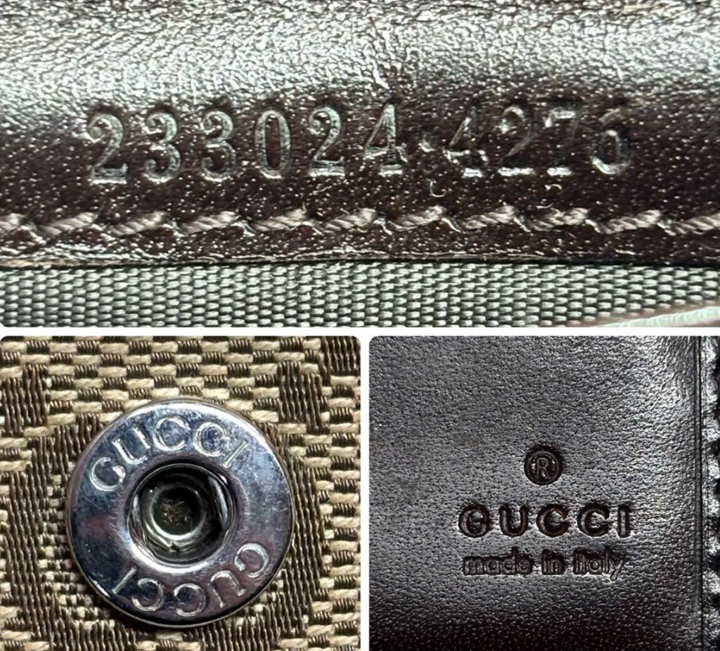 Gucci Portefeuille Long GG Canvas Marron – Interlocking Charm