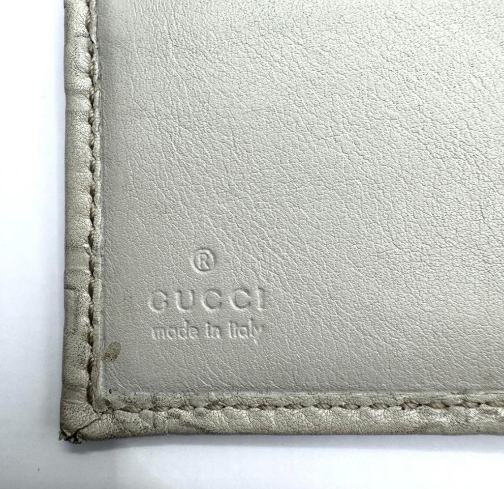 Gucci Portefeuille Long – Cuir / Canvas – Format Classique – Bon État
