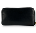Prada Portefeuille Long Noir Saffiano – Zip – Logo Métal – Unisexe