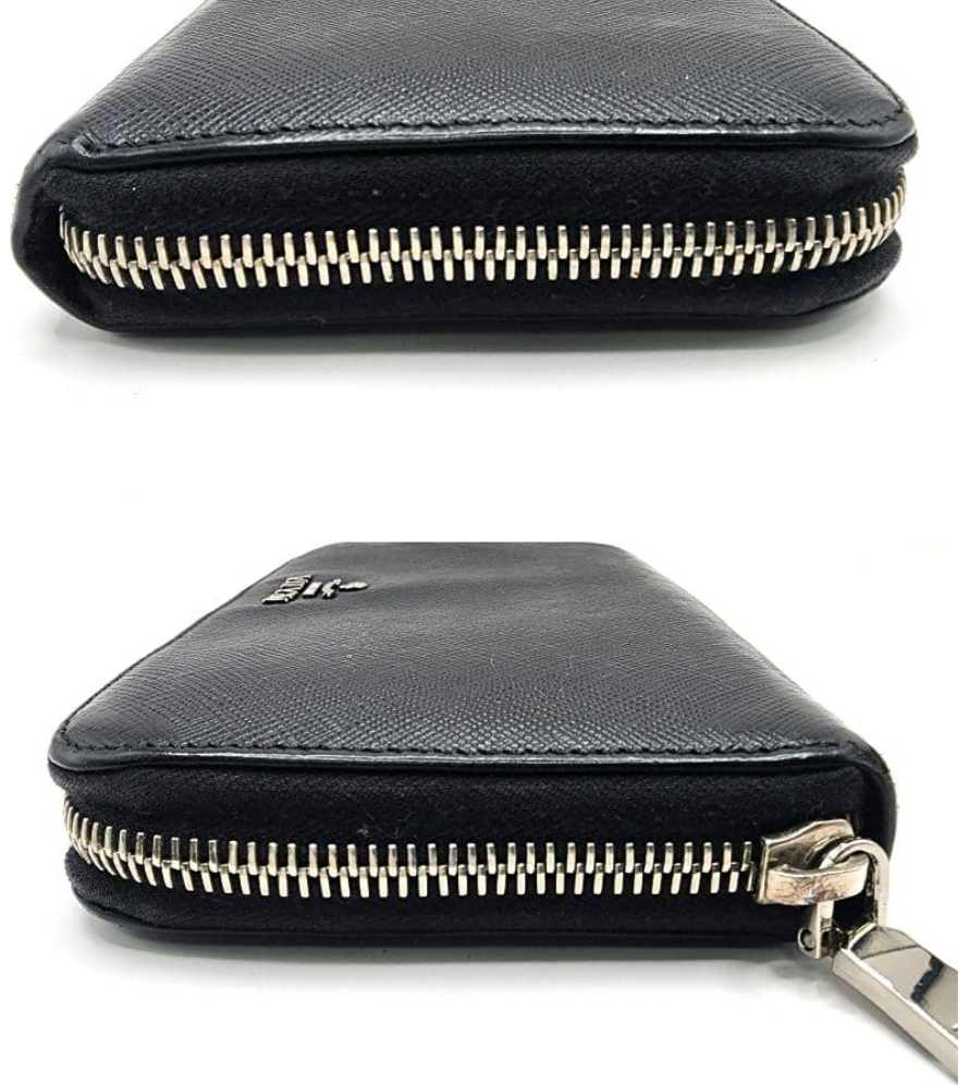 Prada Portefeuille Long Noir – Zip – Cuir