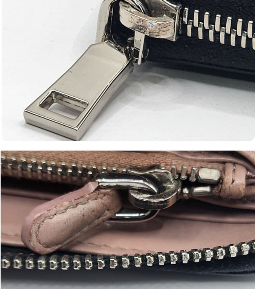 Prada Portefeuille Long Noir – Zip – Cuir
