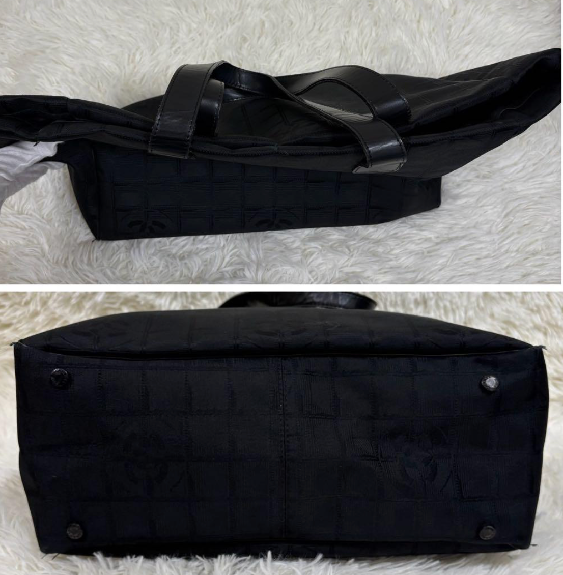 Cabas Chanel New Travel Line MM – Tote Bag Noir – A4 – Coco Mark