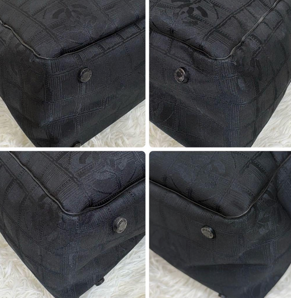 Cabas Chanel New Travel Line MM – Tote Bag Noir – A4 – Coco Mark