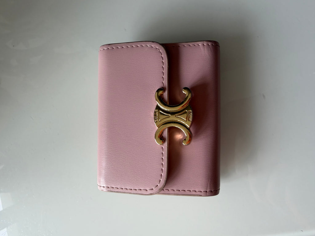 Portefeuille Celine Rose – Cuir Luxe 💗