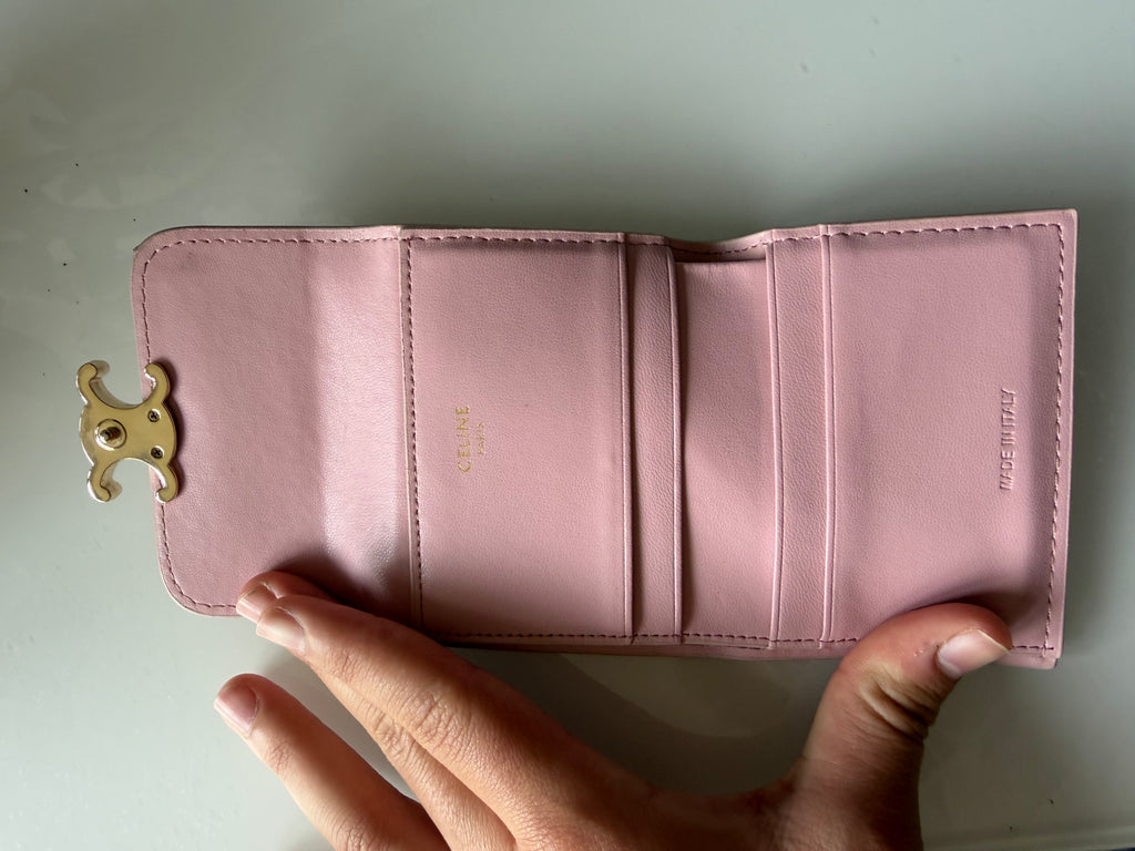 Portefeuille Celine Rose – Cuir Luxe 💗