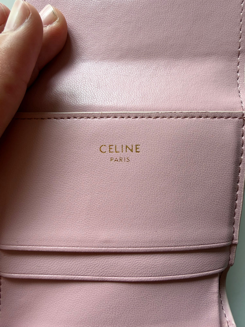 Portefeuille Celine Rose – Cuir Luxe 💗