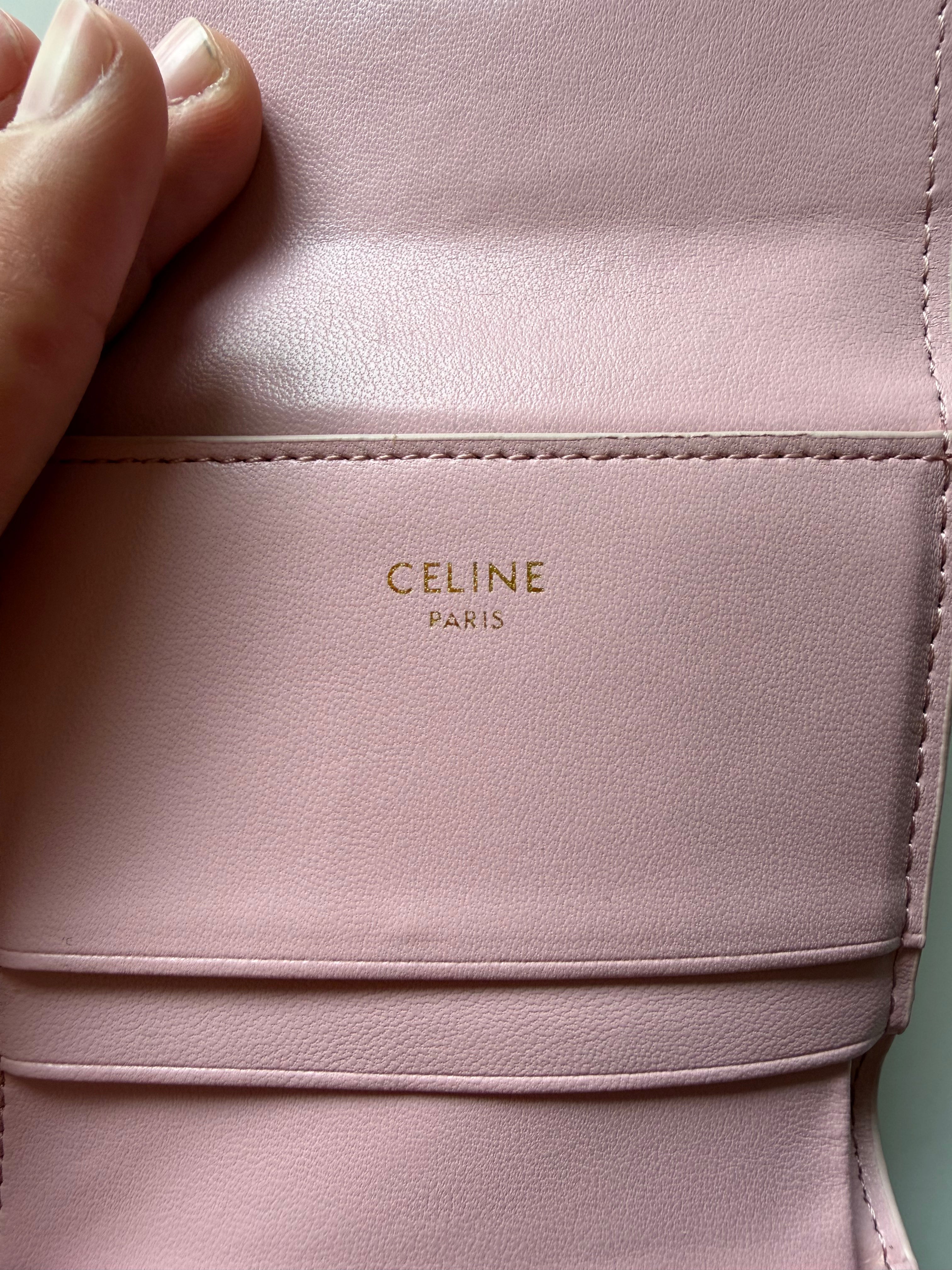 Portefeuille Celine Rose – Cuir Luxe 💗
