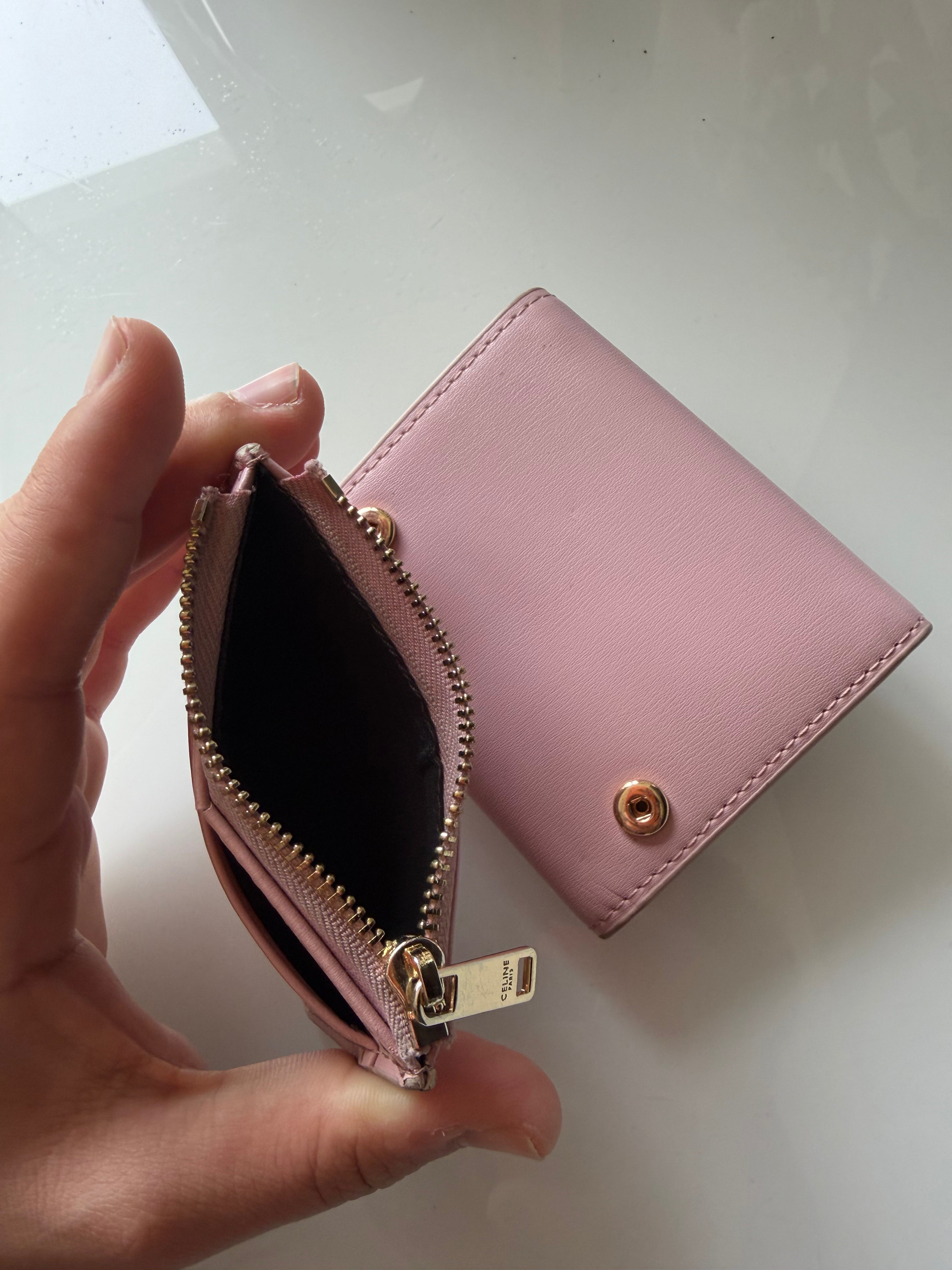 Portefeuille Celine Rose – Cuir Luxe 💗